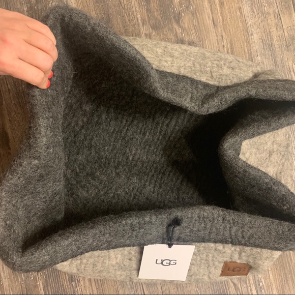 NWT Ugg Jade 100% Wool Storage Tote Basket XL - Picture 5 of 5